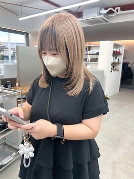 アム(am) ケアブリーチカラー/ミルクティー/ミディアム/レイヤーカット