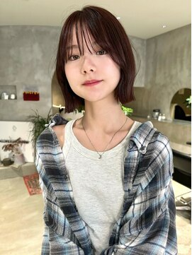 ハウ 心斎橋(how) 韓国風タッセルボブ×暖色カラー20代30代