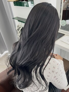 ヘアーアイスカルテット(HAIR ICI QUARTET) 黒髪◎冬の抜け感ミディアムレイヤー×くびれ韓国風