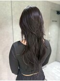 黒髪/クラゲヘアー/オリーブグレー/小顔/ココアベージュ/渋谷