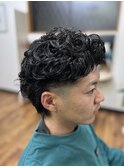 メンズカット、パーマ
