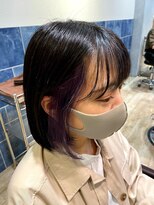 エレノア 名古屋店(Eleanor)&nbsp;ボブ×紫インナーカラー