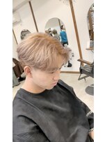 アトラクト バイ ラック 津田沼(Attract by LUCK)&nbsp;ミルクティーベージュ/津田沼/メンズパーマ/メンズ/ブリーチ