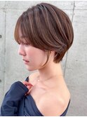 クールショート/顔周りカット/前髪白髪/20代30代40代50代/立川