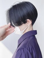 モリオフロムロンドン 原宿本店(morio from London)&nbsp;【morio 原宿】ブルーブラック　刈り上げ　ハンサムショート