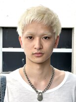 ココ 本八幡(KOKO)&nbsp;ケアブリーチホワイトブロンドニュアンスパーマダウンバング