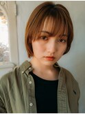 ナチュラル切りっぱなしボブ