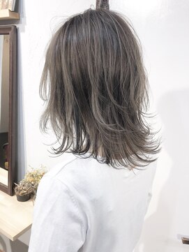 ヘアーアンドアトリエ マール(Hair&Atelier Marl) 【Marl】ブルーブラウンにローライト無造作セミディ♪