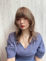 リアイス(Re:ICE) ミニウルフ/くすみブルー/流れるレイヤー/インナーハイライト