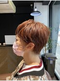 オン眉バングで甘辛ミックス