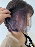 インナーカラー ×ラベンダー