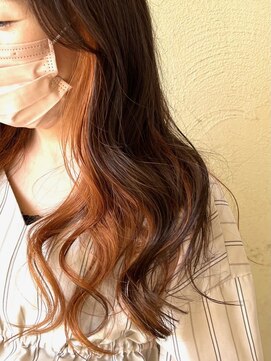 キャパジャストヘアー(CAPA just hair) インナーカラーオレンジ