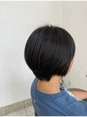 前髪/マチルダボブ/ピンクベージュ/インナーグレージュ/自由が丘