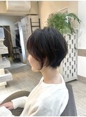八戸 ナチュラル ショート パーマ 横 黒髪　20代30代40代50代