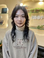ラウンジ モリオ イケブクロ(Lounge MORIO Ikebukuro) ロングウルフパーマ/黒髪ロングウルフパーマ/スパイラルパーマ◯