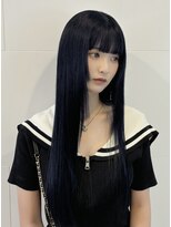 ヘアカロン 熊本本店(Hair CALON) 暗髪ブルーブラック髪質改善カラー