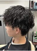 メンズマッシュ　ツイストスパイラルパーマ