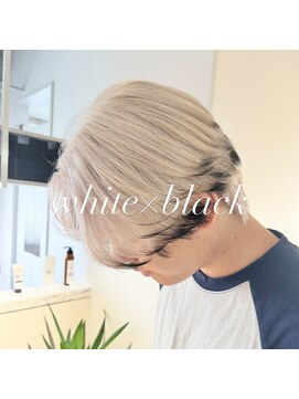 イオール 北千住(ior) 2～3ブリーチブロンドブラック【ior北千住】