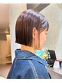 サンド 池袋(sand)&nbsp;1ミリまでこだわったカットラインで目を引くボブにします！