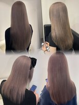 ベレーザ 渋谷(BELEZA)&nbsp;12888オリーブグレージュ暗髪グレーアッシュ韓国レイヤーカット