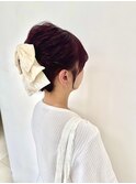 大人かわいいおでかけリボンアレンジ