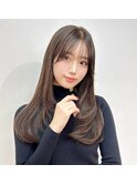 大人ロング　馴染むエクステ　ブラウンカラー　YUKI