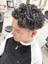 ルノン(LUNON) ホワイトグレージュミニウルフチェリーブラウンデジタルパーマ