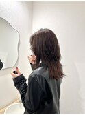 ブラウン × レイヤーカット