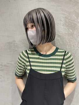 グレイス(grace) アンブレラカラー/ベージュ/切りっぱなしボブ