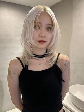 ペレ アネックス 大阪梅田茶屋町店(PELE ANNEX) くびれヘア/アプリコットオレンジ/夏のヘアアレンジ/梅田