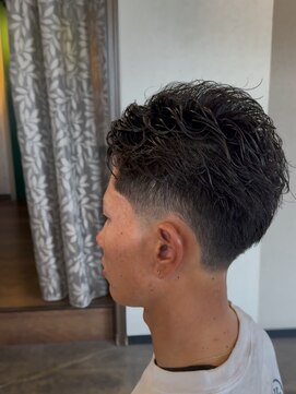 毛流れショート【パーマ有】