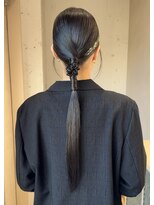 ティム(tim)&nbsp;airiタイトヘア/個性派ヘア/お呼ばれヘア/結婚式ヘアゲストヘア