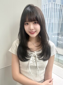 パルス ギンザ(PULSE ginza) ミディアムレイヤーカット内巻き顔周りカット