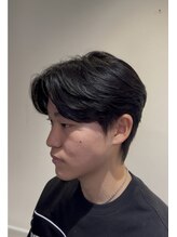 ビビット 大宮店(Vivid)&nbsp;センターパートウルフ／ニュアンスパーマ／大宮／襟足