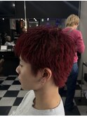 赤スパイキーショート