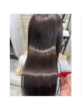 アンジュール 鹿児島中央店(UNJOUR.) ブリーチなしカラー×梅雨対策◎髪質改善ストレート