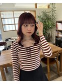 卵形/ミルクティーブロンド/デジタルパーマワンホンレイヤー