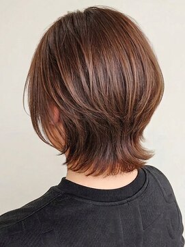 クオリス 上福岡店(QUALIS) ショートウルフ×ひし形ショートレイヤーボブ艶髪ベージュ