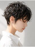 原宿ショートボブパーマ外国人風パーマニュアンスパーマ20代30代