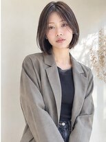 ドット ヘアー(dot.hair) 大人ボブ / 長めバング / モードブラウン