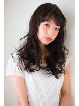 アリエッタ(aRietta) 【aRietta】前髪厚めバングの揺らぐ外人カール/韓国風/銀座/小顔