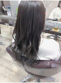 インナーカラー、グレージュ