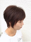 小顔バング◎ナチュラルな大人ショート