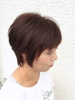 ヘアスペース レフュージエヌ(Hair space Refuge N) 小顔バング◎ナチュラルな大人ショート