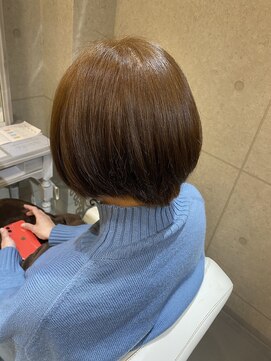 カラリア(COLORIA) 【オーガニックカラー☆】フォギーハイトーンベージュ×ボブ♪