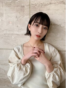 フィル 横浜(fil) 外ハネボブ_イメチェンハッシュカット似合わせカットフルバング