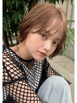 リークフー(Ree cu fuu)&nbsp;外ハネボブ/10代20代30代/オリーブベージュ