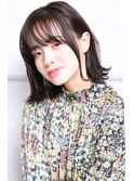 大人可愛い小顔美髪こなれミディ外ハネボブA4