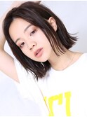 大人可愛い小顔美髪ツヤ髪センター分けボブ髪質改善A1