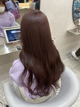 ラルムバイシー 新宿(LARME by Sea) チェリーブラウン×ブリーチなしダブルカラー【韓国ヘア】